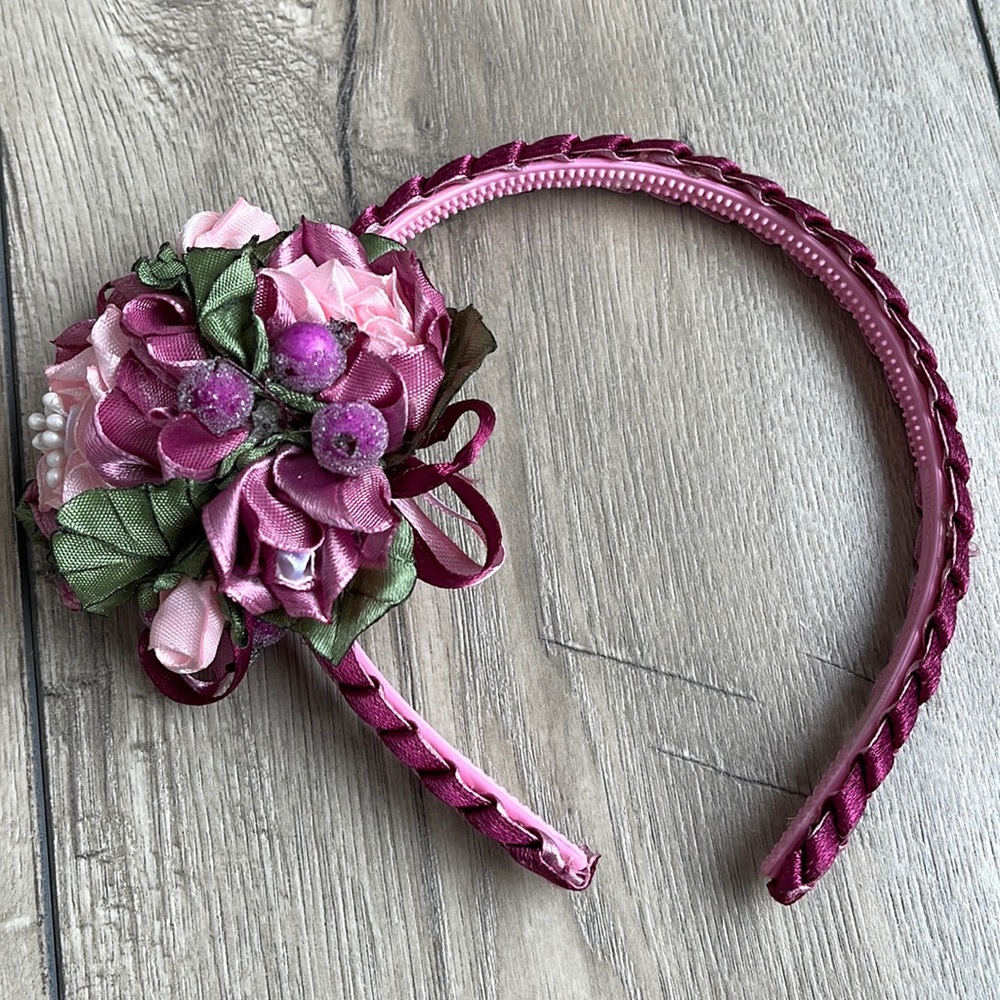 Toddler Girl Handmade Headband Size 2T-6